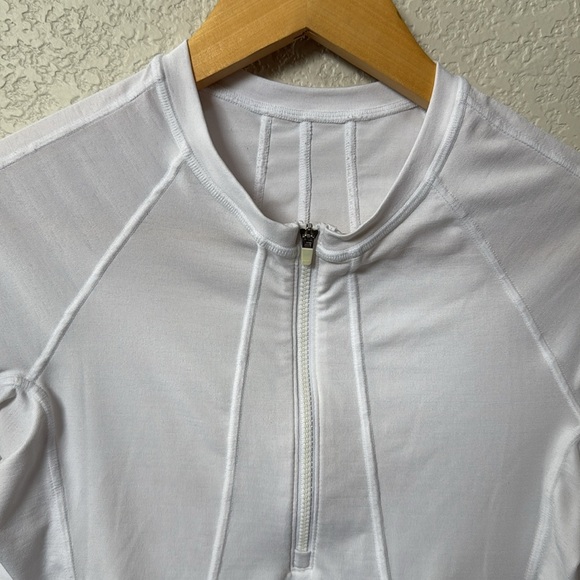 Athleta Long Sleeve Quarter Zip Up White size xxSmall - Picture 4 of 12